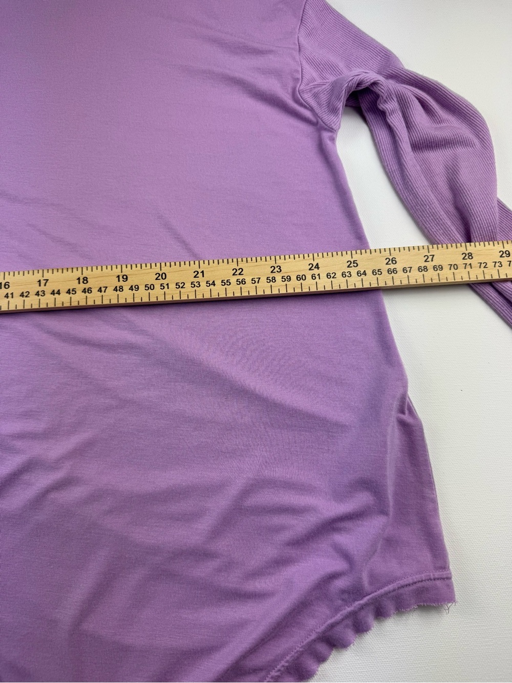 Free People Moonshine Purple Orchid V Neck Long Sleeve Top Tunic Blouse Shirt - Picture 7 of 8